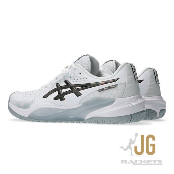 Asics Gel Challenger 15 Hardcourt Mens Tennis Shoe White/Gunmetal