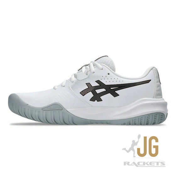 Asics Gel Challenger 15 Hardcourt Mens Tennis Shoe White/Gunmetal