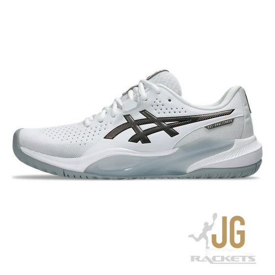 Asics Gel Challenger 15 Hardcourt Mens Tennis Shoe White/Gunmetal