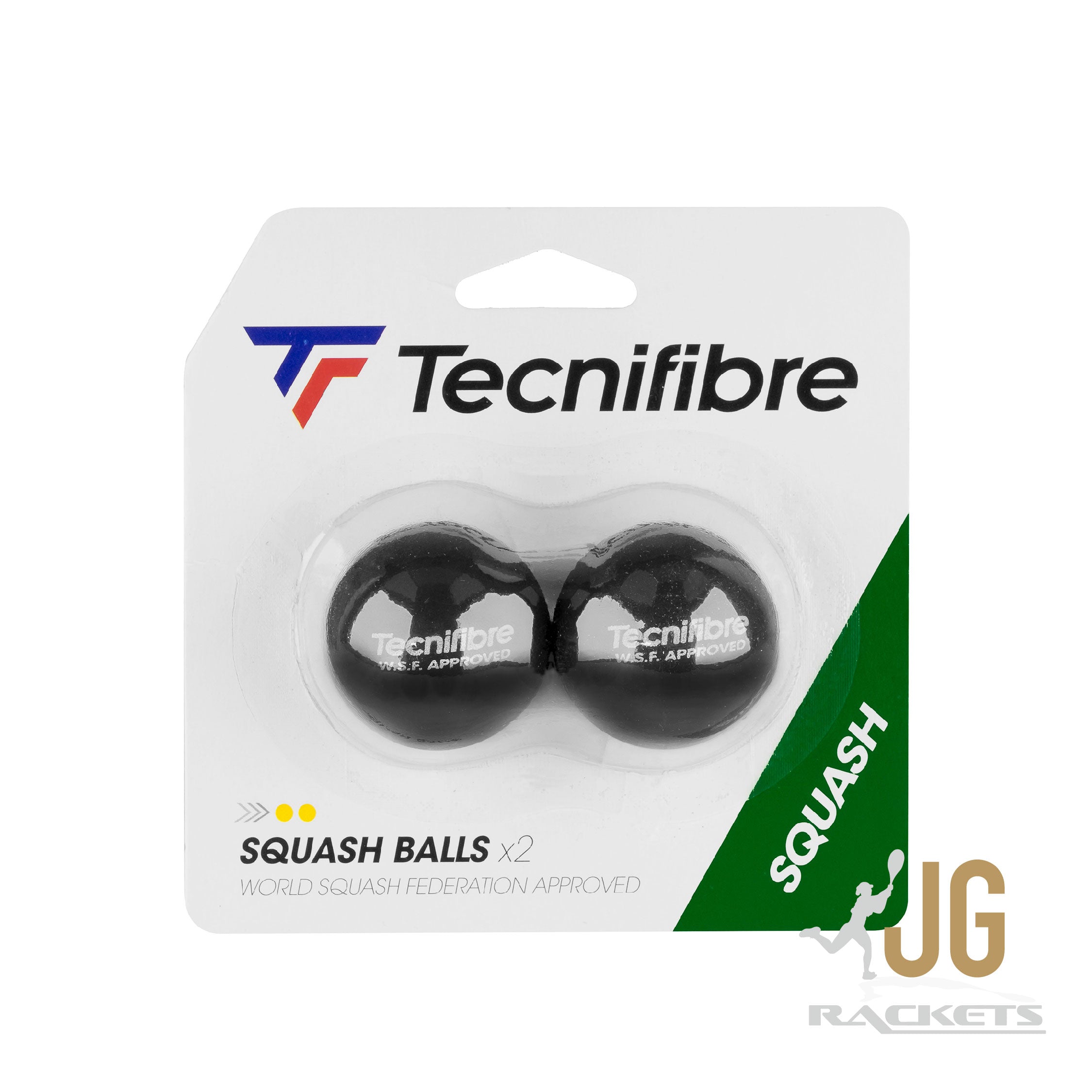 Squash Racket Double Tecnifibre Double Dot Squash Ball 2 Pack – JG Rackets