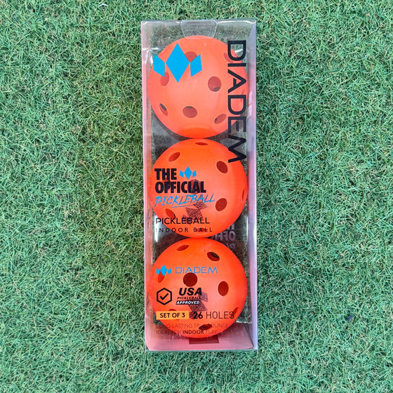 Diadem Premier Power Indoor Pickleball Ball 3 Pack