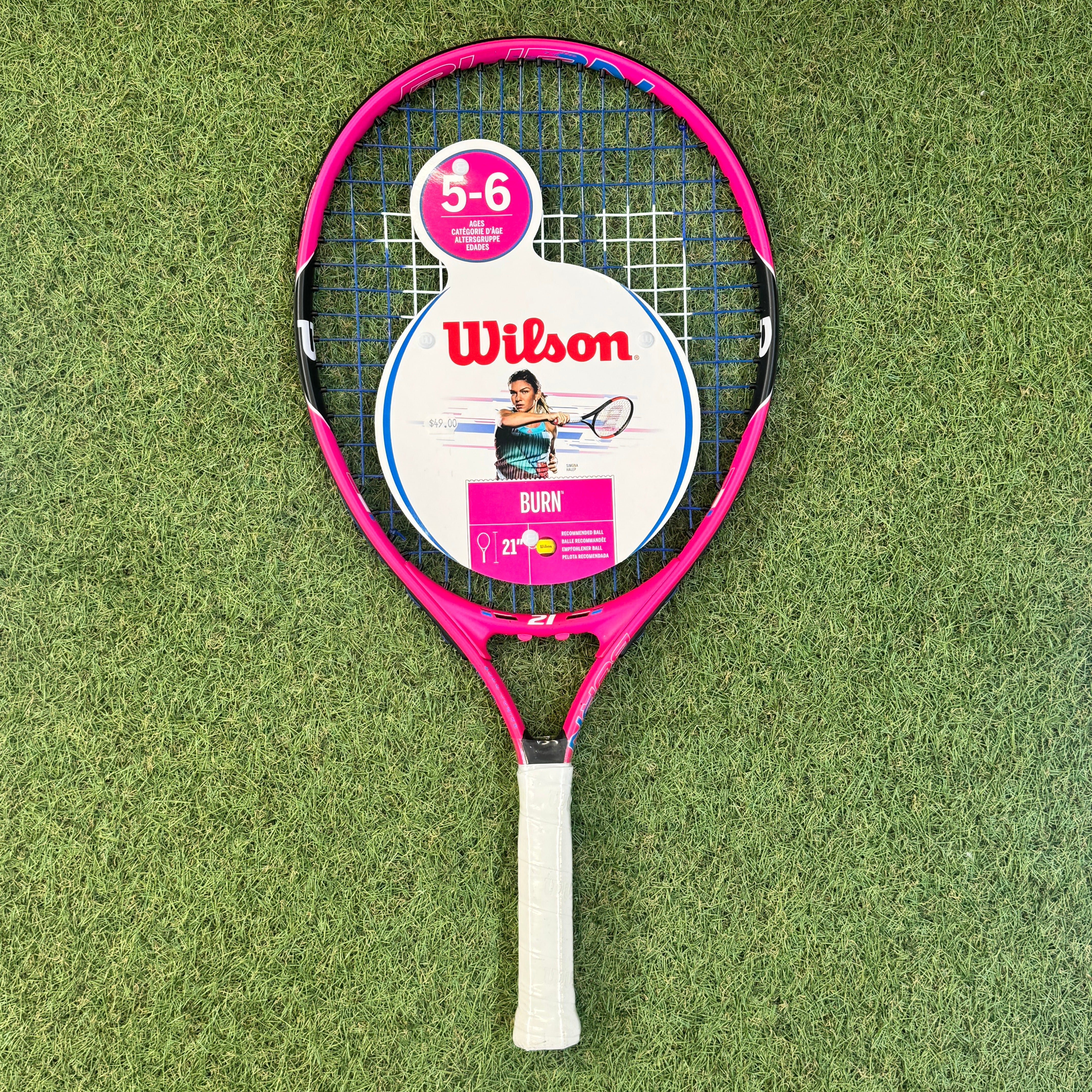 Full Pink Tennis Racket Burn Pink Junior Alloy Tennis Racket – JG Rackets