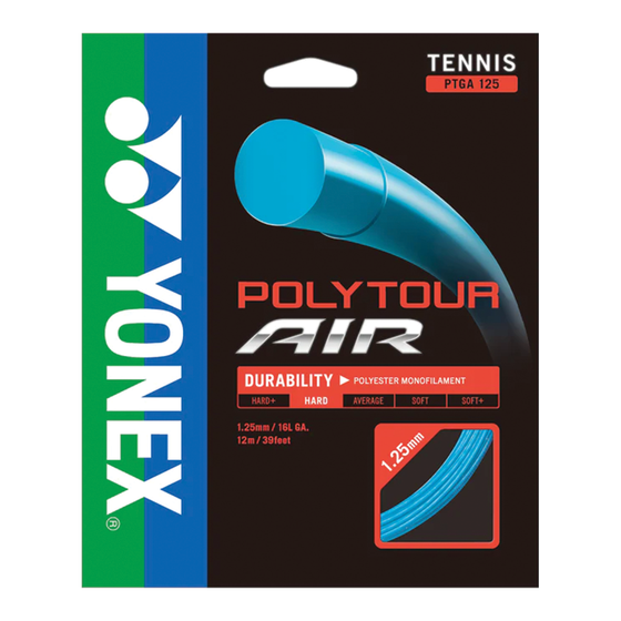 Yonex poly Tour Air 1.25mm Yellow