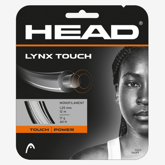 Head Lynx Touch String Transparent Black