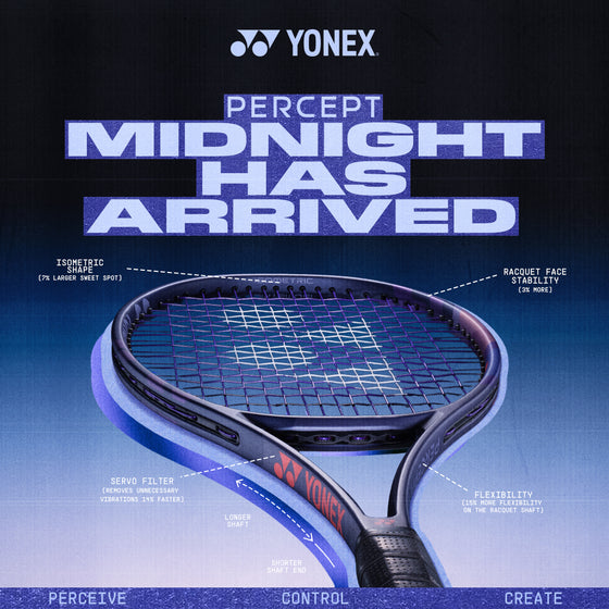 PREORDER FOR AUGUST 21 - Yonex Percept 100 D Tennis Racket MIDNIGHT/NAVY