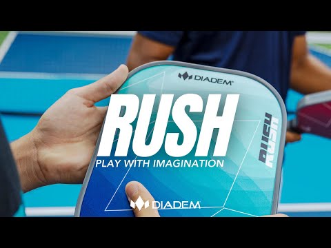 Diadem Rush Pickleball Paddle Sunset Orange