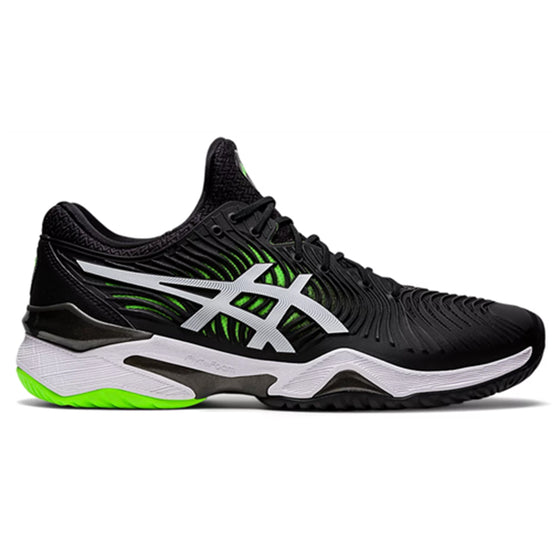 Asics Mens Court FF 2 Black/Green Gecko Tennis Shoe