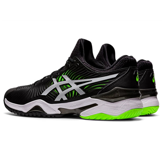 Asics Mens Court FF 2 Black/Green Gecko Tennis Shoe