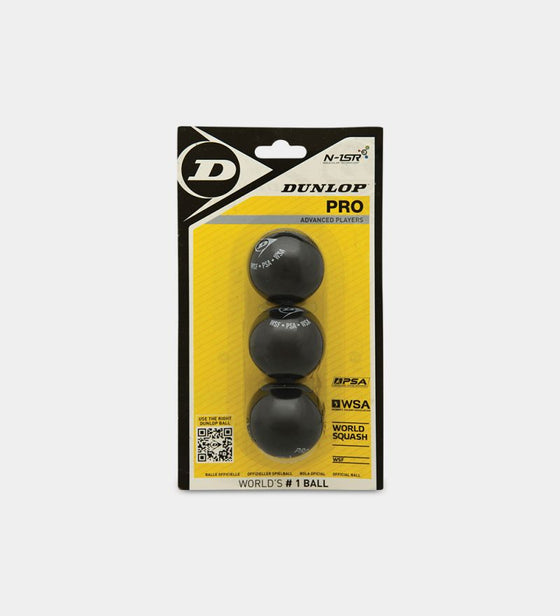 Dunlop Pro Squash Ball 3 Pack