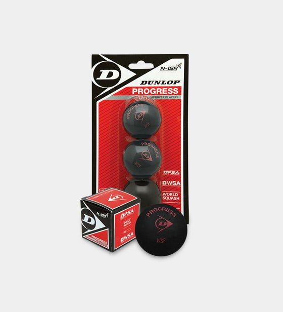 Dunlop Progress Squash Ball 3 Pack