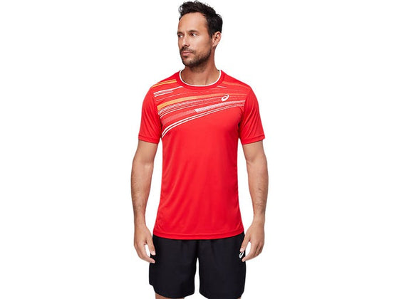Asics Court Graphic SS Tee Red