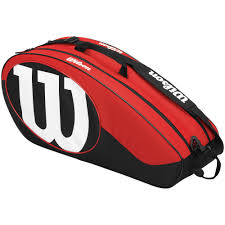 Wilson 6 Pack Bag Red/Black